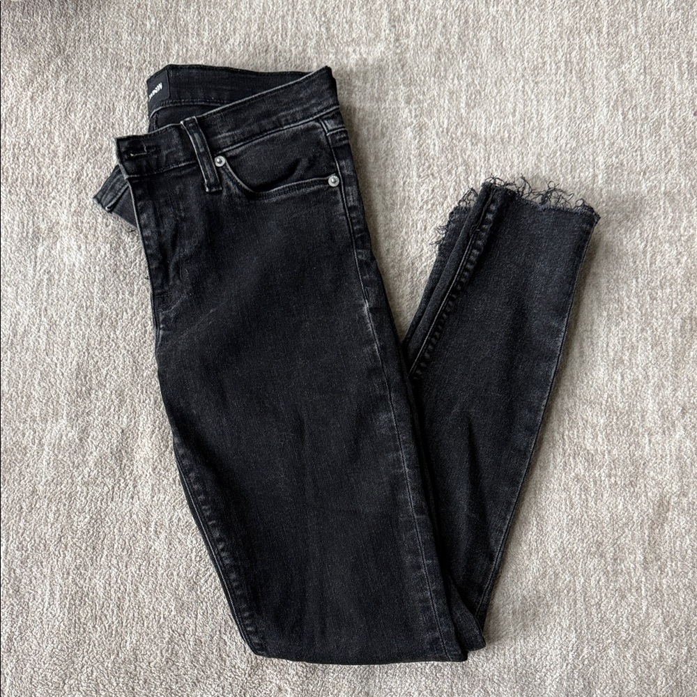 Hudson Jeans Black Cropped Denim